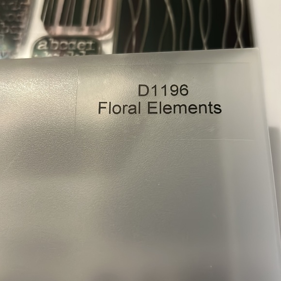 Floral Elements D1196 stamp set - Picture 6 of 8